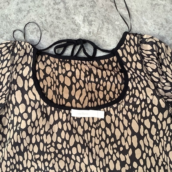 COSTA Blanca animal print balloon sleeves dress sz M - Picture 8 of 9